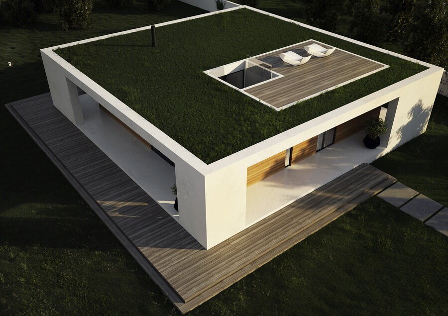 Проекты современных домов с плоской крышей