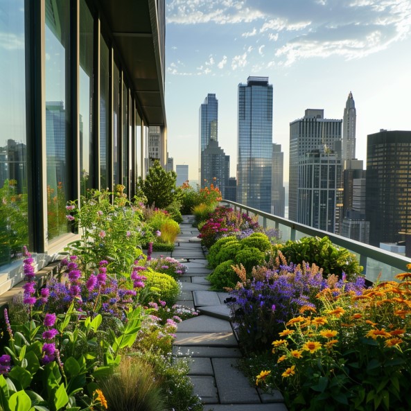 Сад на плоской крыше: новый тренд в городской застройке